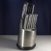 11-Piece Stainless Steel Kitchen Knife Set with Block
