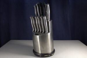 11-Piece Stainless Steel Kitchen Knife Set with Block